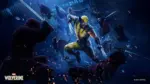 Marvel's Wolverine official key art showing Logan leaping into battle