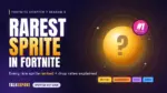 Gold Klombo Sprite, the rarest sprite in Fortnite Chapter 7 Season 4, shown in the Sprite Garden