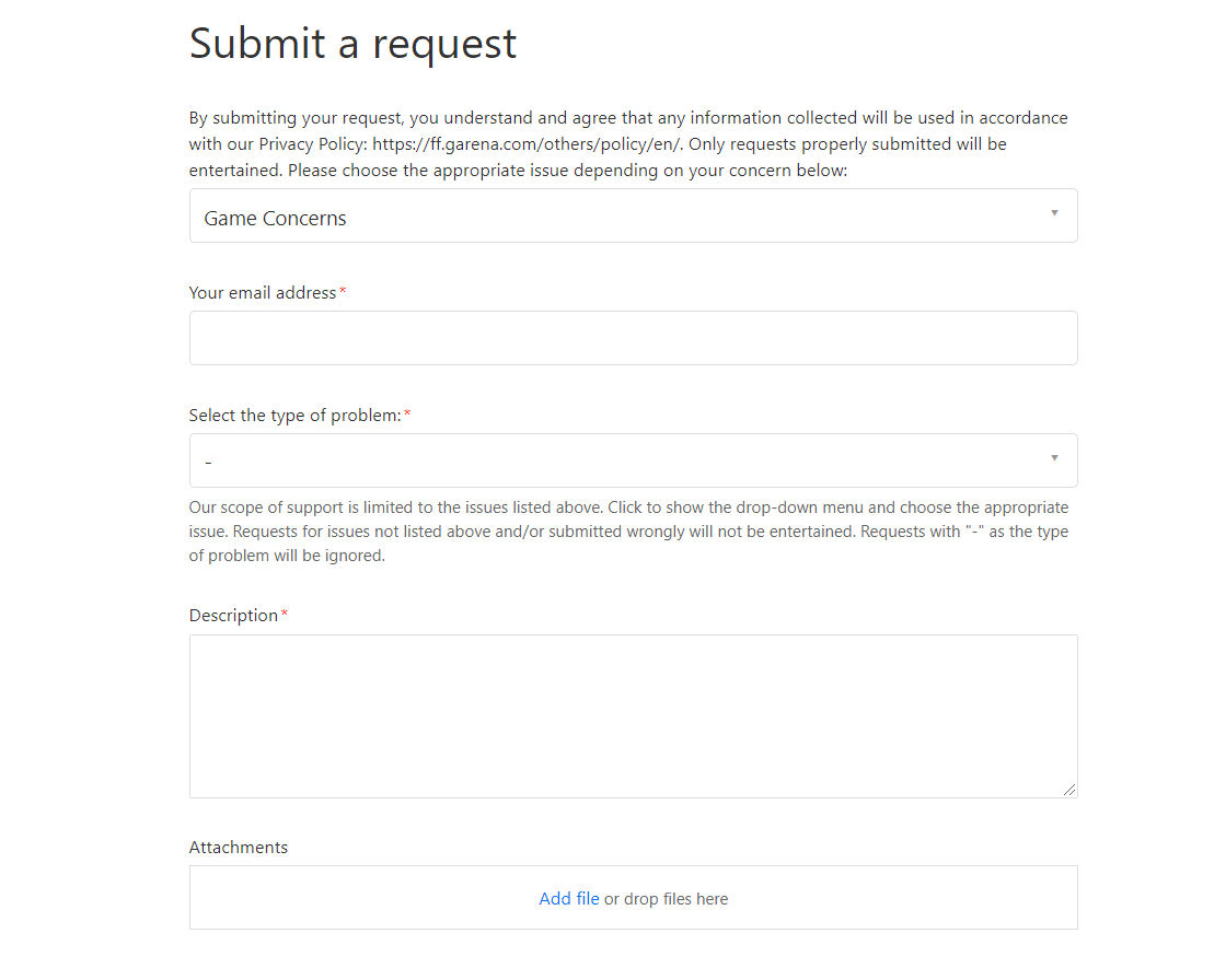 Free Fire Help Center How to contact Free Fire Customer Support