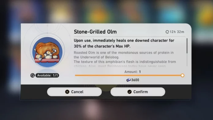 How to obtain and use the Stone-Grilled Olm in Honkai Star Rail