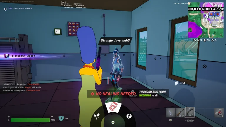 How to Take Parts to Hope in Fortnite