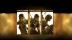 Official Xbox Store art for Tomb Raider: Definitive Survivor Trilogy, showing Lara Croft across Tomb Raider, Rise of the Tomb Raider and Shadow of the Tomb Raider.
